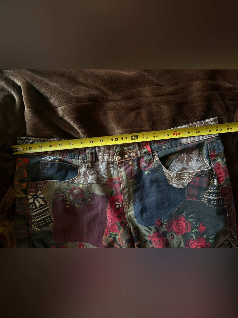 urban outfitters BDG kayla low rise patchwork print pants - Picture 6 of 6